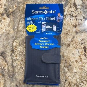 NEW Samsonite Airport ID & Ticket Wallet